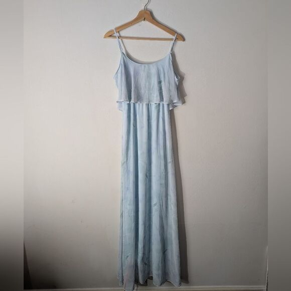 Show Me Your Mumu Caitlin Ruffle Maxi Dress Women's Size Small - Picture 2 of 8